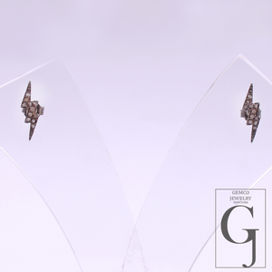 Natural Rosecut Pave Diamonds Earrings In 925 Sterling Silver Handmade Finish Designer Diamond Earring For Everyday Wear