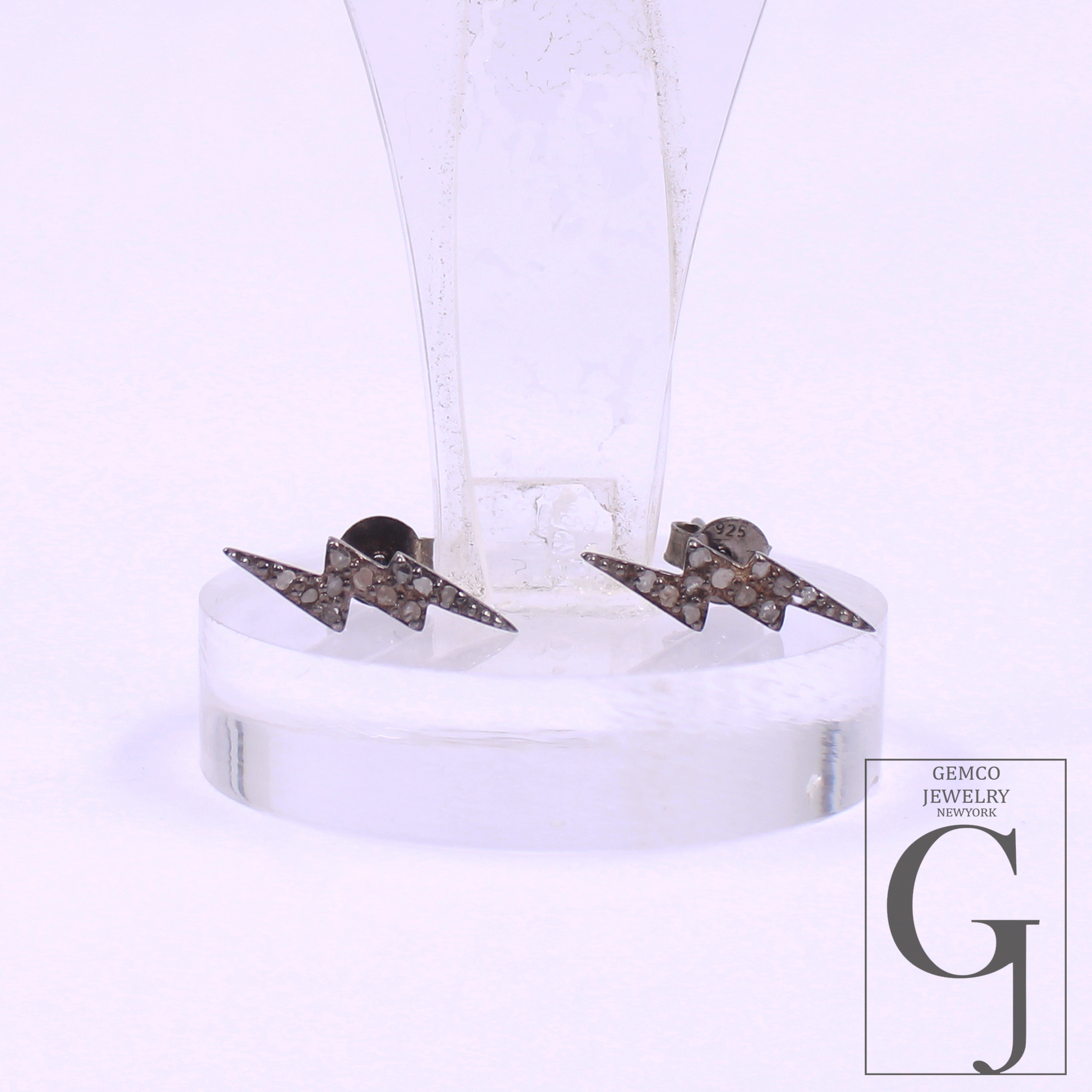 Natural Rosecut Pave Diamonds Earrings In 925 Sterling Silver Handmade Finish Designer Diamond Earring For Everyday Wear