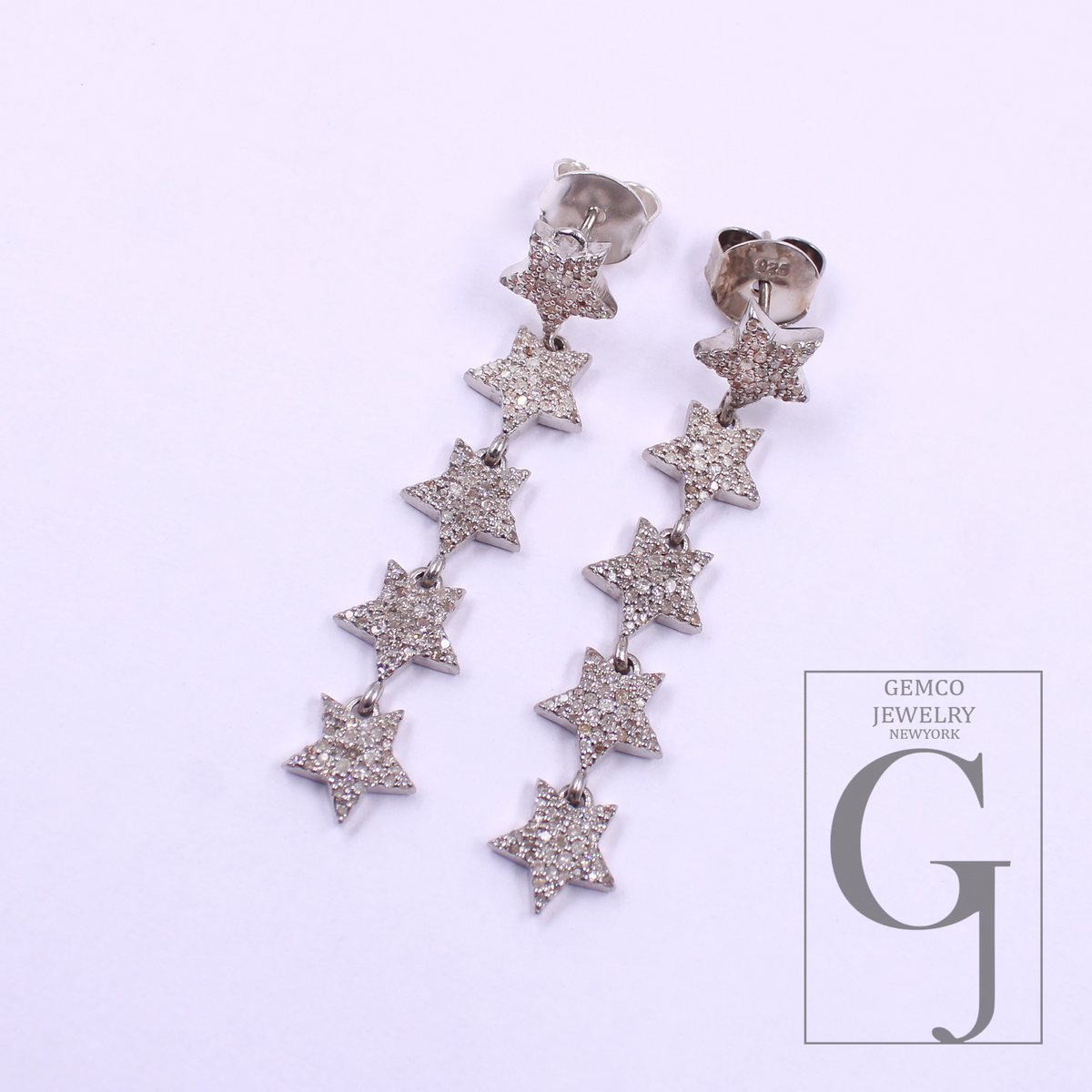 Designer Natural Rosecut Pave Diamond Earrings In 925 Sterling Silver Handmade Finish Diamond Earrings For Gift For Her