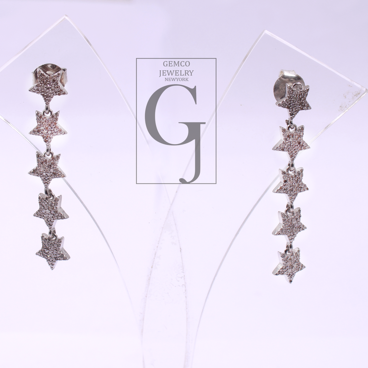Designer Natural Rosecut Pave Diamond Earrings In 925 Sterling Silver Handmade Finish Diamond Earrings For Gift For Her