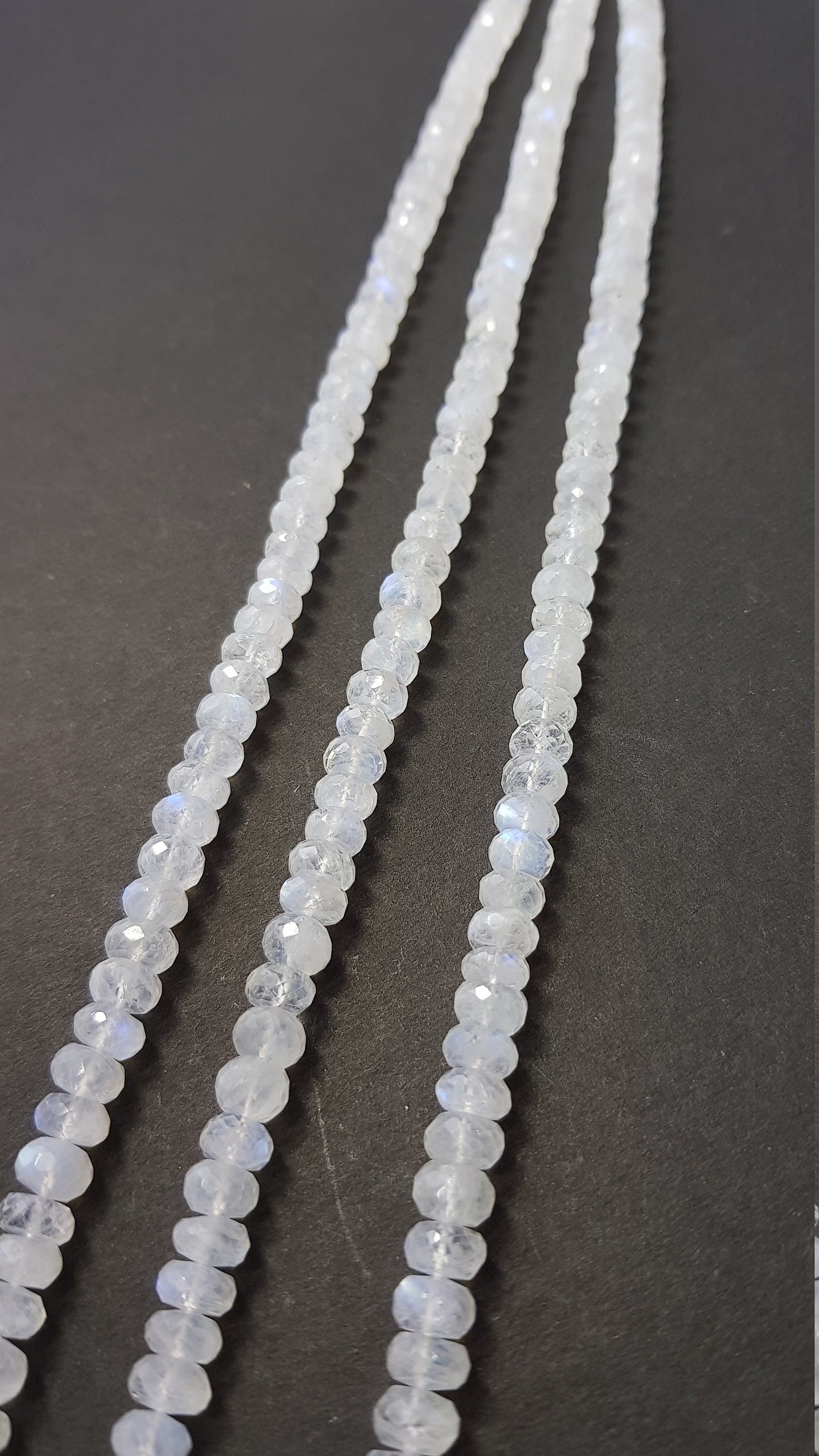 AAA Quality Rainbow Moon Stone 5-6 mm Size 13''Strand Excellent Cutting, Moonstone Roundle,Faceted Gemstone Beads, Jewelry Supplies 6mm