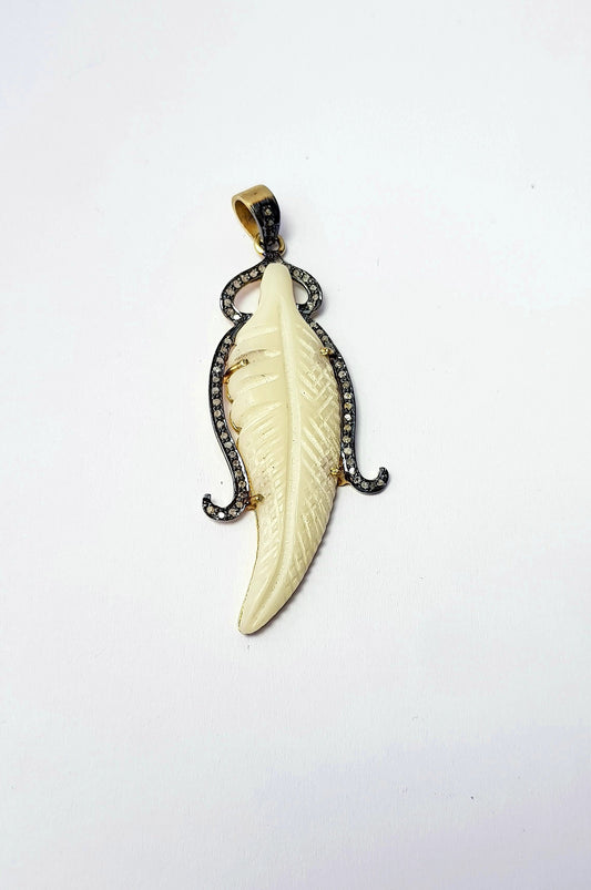 Bakelite pave diamond pendant 925 sterling silver handmade finish beautiful diamond pendant jewelry