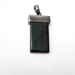 very beautiful wooden pave diamond pendant 925 sterling silver handmade finish pendanr diamond jewelry