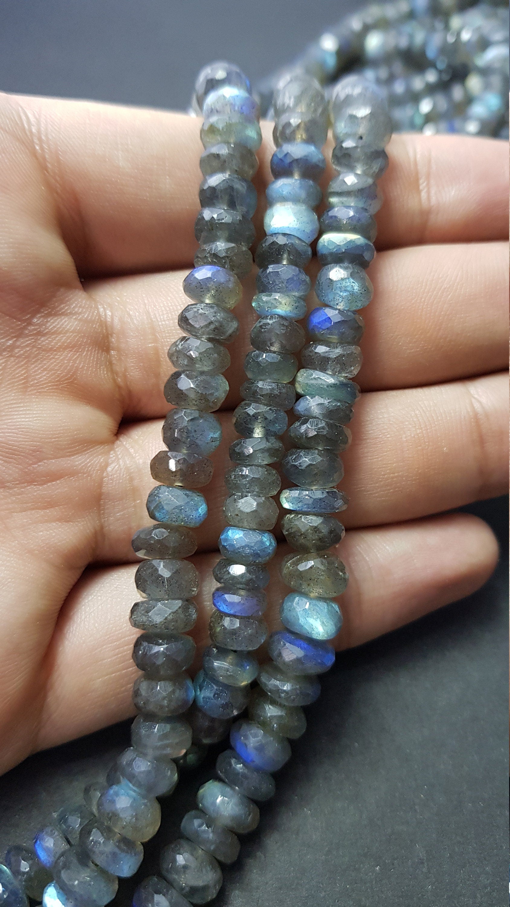 AAA Quality Labradorite 13'' Strand Finest Quality Gemstone Strand Labradorite Strand 6mm Natural Crystal Healing Jewelry Making Supplies