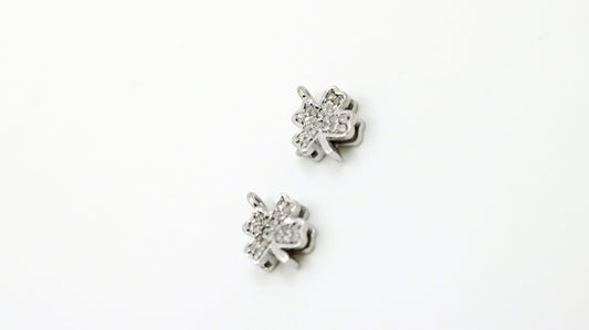 Very Beautiful Luck Leaf Designer Rosecut Pave Diamond Pendant 925 Sterling Silver Handmade Finish Diamond Charms Pendant
