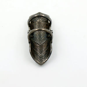 One of a kind Oxidized finish designer Rosecut pave diamond rings 925 sterling silver handmade silver finish diamond ring