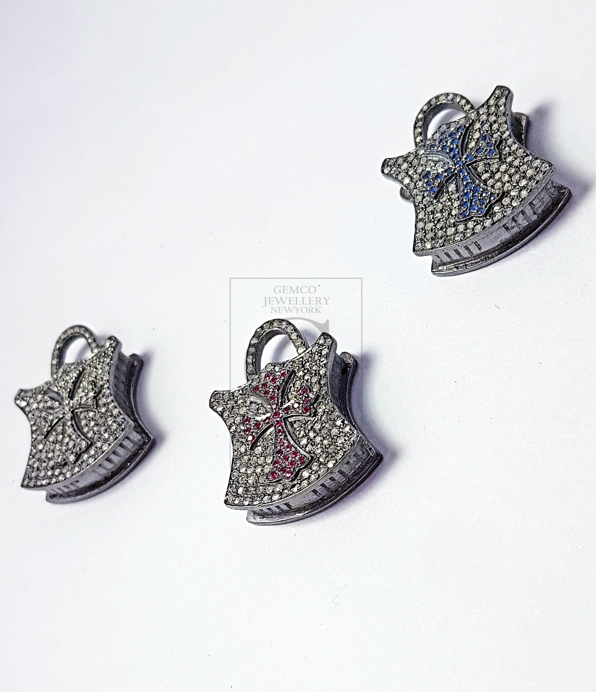Pave diamond rosecut pendant 925 sterling silver pendant handmade diamond pendant beautiful latest design pad lock diamond pendant charm