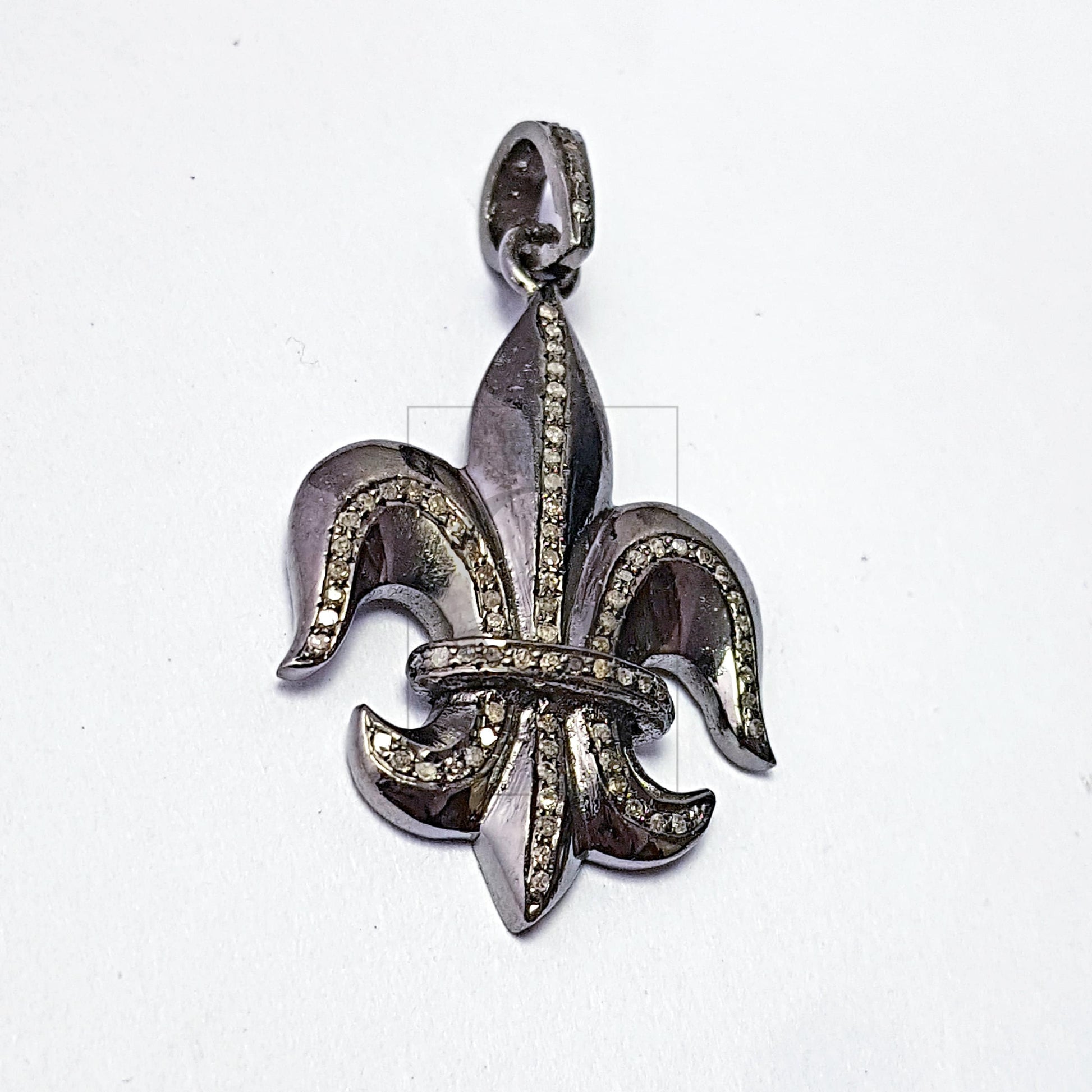 Pave diamond rosecut pendant 925 sterling silver finish pendant handmade diamond pendant beautiful Hollywood new design diamond charm