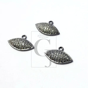 Beautiful Designer Rosecut Pave Diamond Pendant 925 Sterling Silver Handmade Finish Diamond Pendant Jewelry