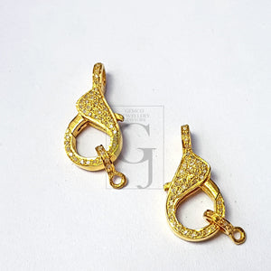 Pave diamond 925 sterling silver handmade beautiful designed clasp, pave diamond clasp,rose cut diamond clasp,diamond clasp