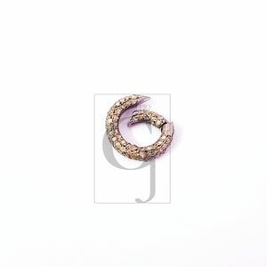 Latest brass spring clasp Rosecut pave diamond lobster design clasp brass handmade finish diamond clasp