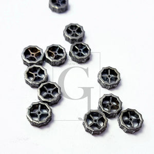 Latest Designer Rosecut Pave Diamond Bead 925 Sterling Silver Handmade Silver Finish Diamond Bead