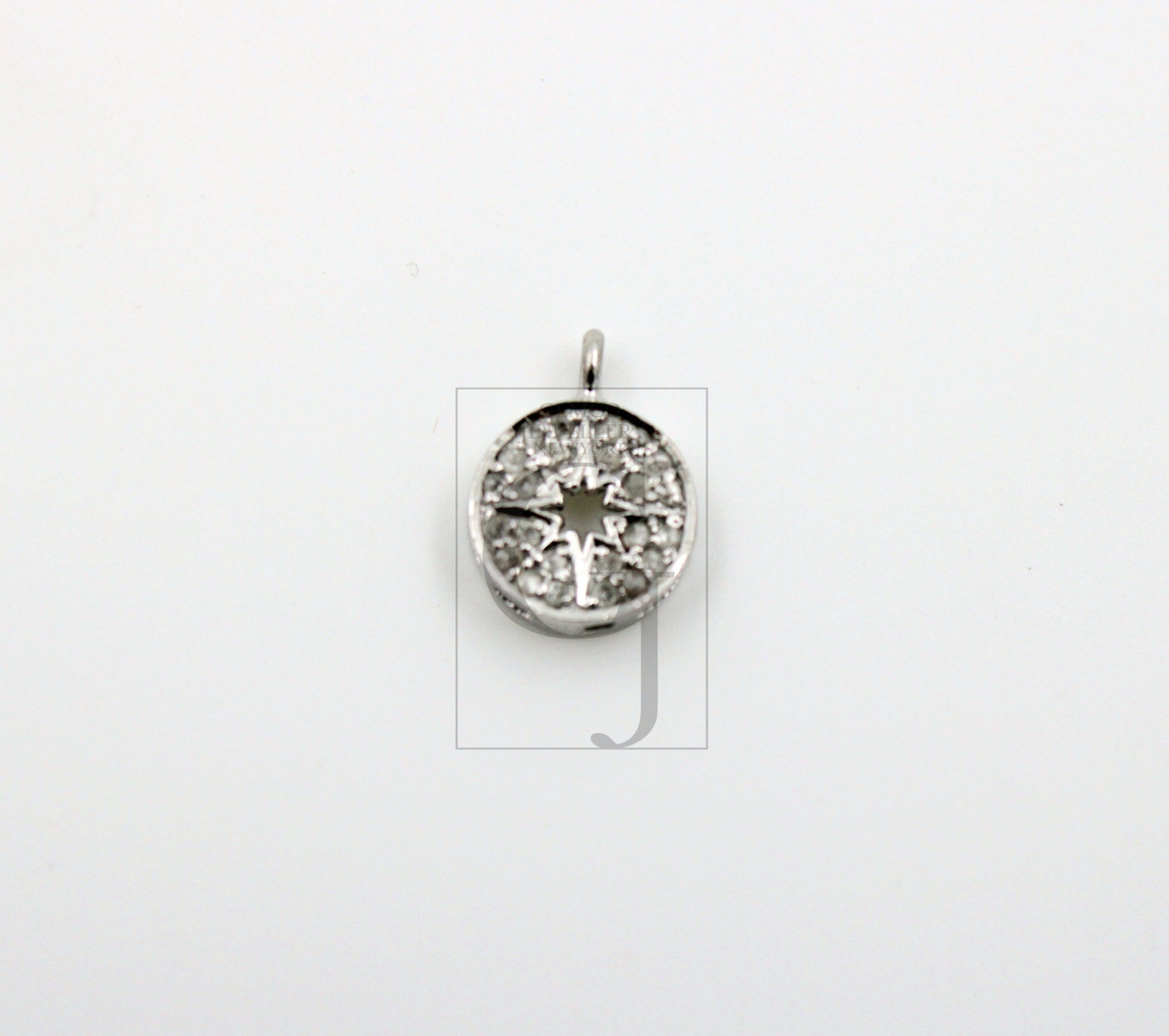 Fashionable Starburst Rosecut Pave Diamond Pendant 925 Sterling Silver Handmade Finish Diamond Charms Available In Vermeil, Oxidised Also