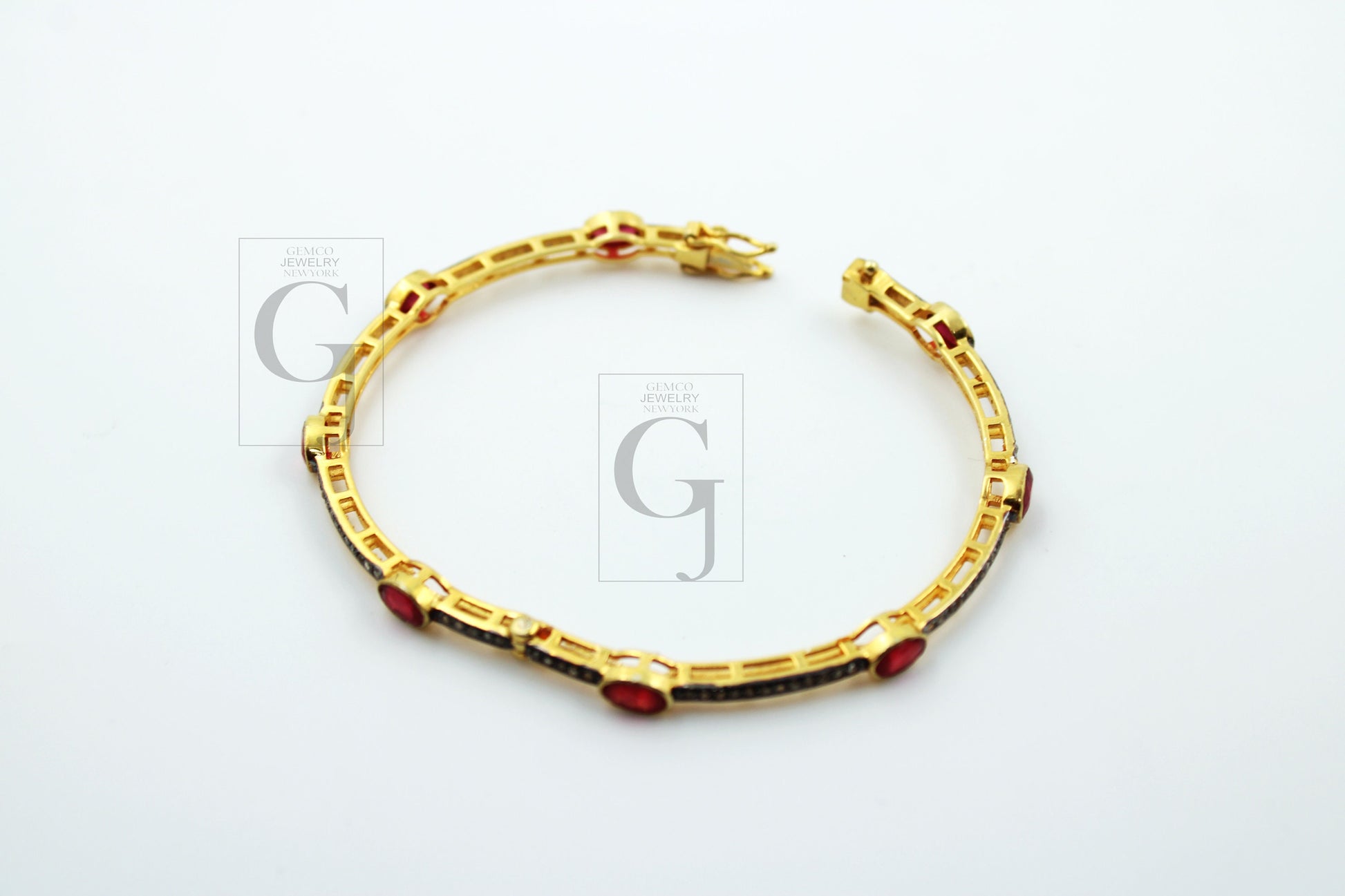 Very beautiful 14k gold ruby bangles Rosecut pave diamond bangle bracelet 925 sterling silver handmade finish diamond bangle bracelet