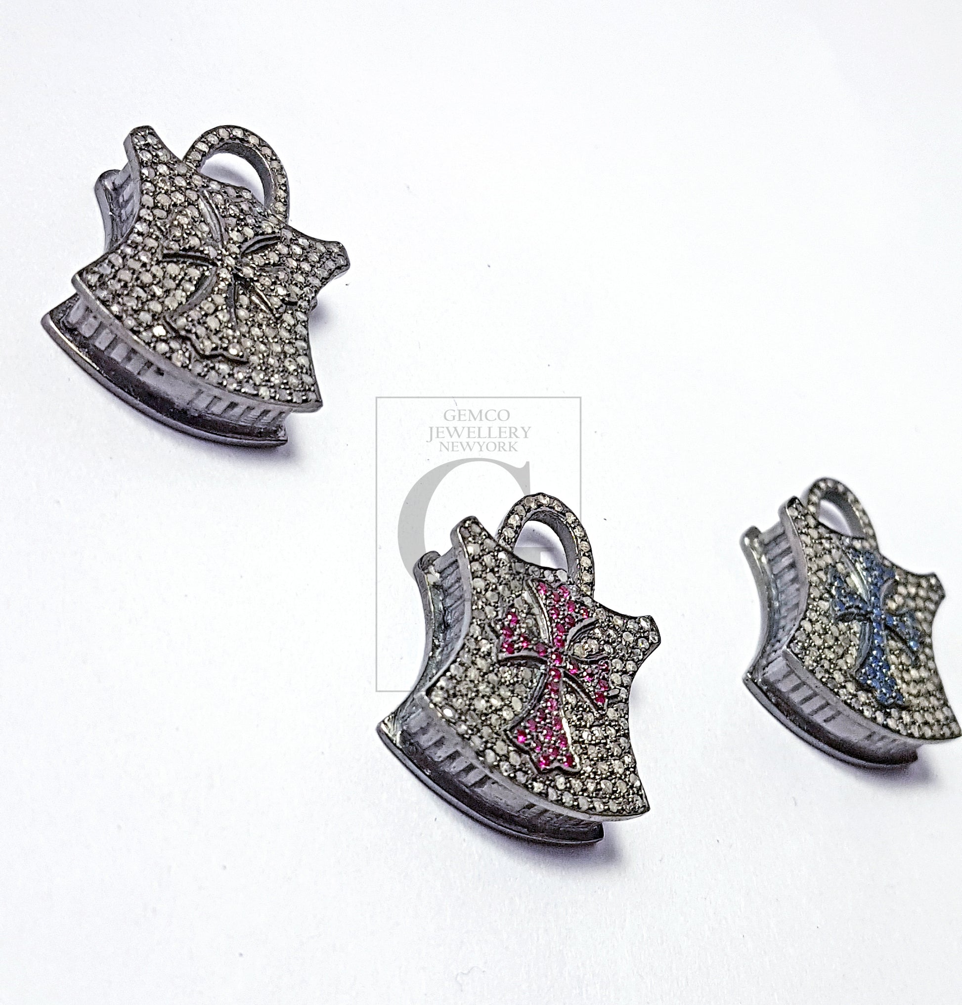 Pave diamond rosecut pendant 925 sterling silver pendant handmade diamond pendant beautiful latest design pad lock diamond pendant charm