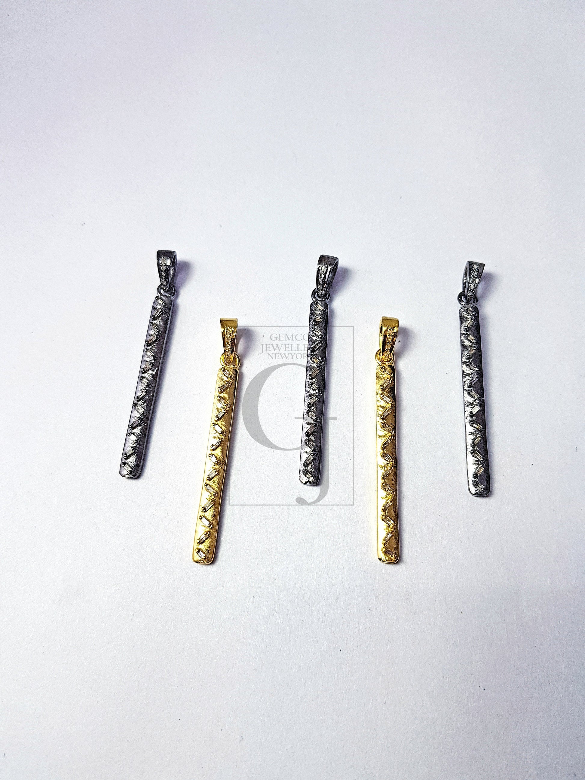 Pave diamond pendant sterling silver pendant pave diamond silver pendant 925 sterling beautiful diamond pendant gold n silver