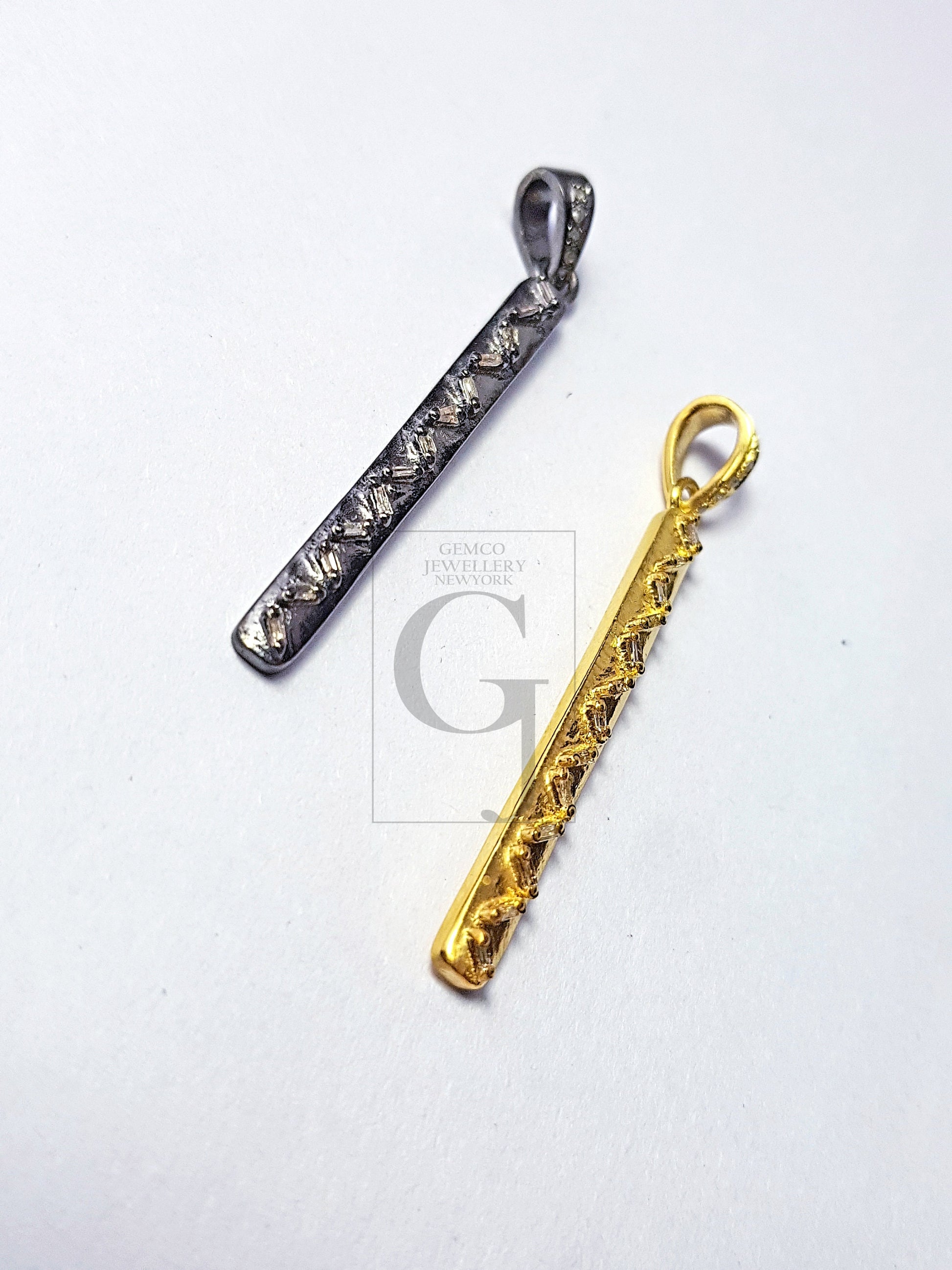 Pave diamond pendant sterling silver pendant pave diamond silver pendant 925 sterling beautiful diamond pendant gold n silver