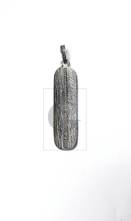 Beautiful Antique Look Designer Rosecut Pave Diamond Pendant 925 Sterling Silver Handmade Finish Diamond Pendant Jewelry
