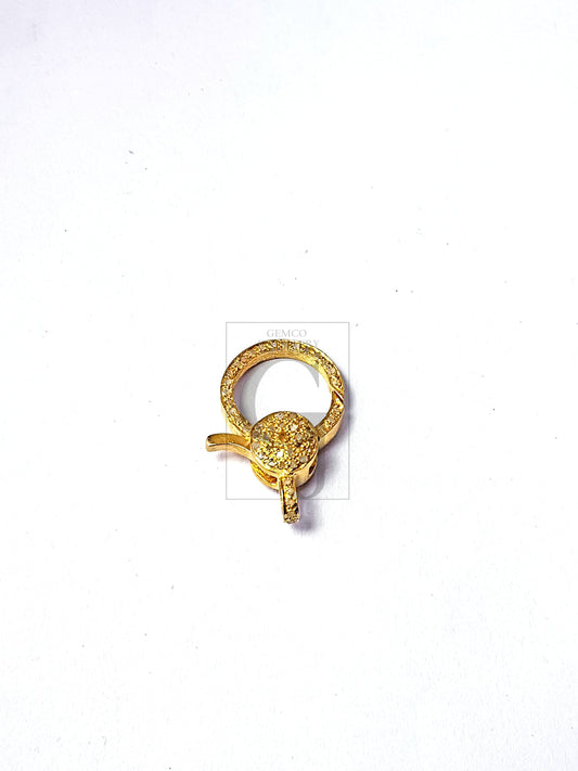 Pave Rosecut Diamond 925 Sterling Silver Handmade Very Beautiful Pave Diamond Lobster Clasp Charm