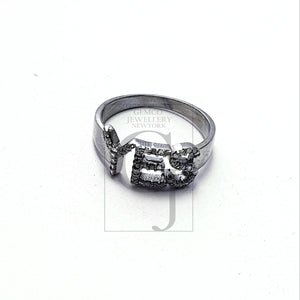 YES saying Rosecut pave diamond rings 925 sterling silver handmade silver finish latest design diamond ring jewelry