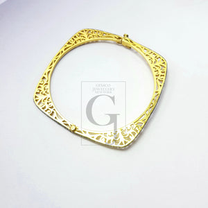 Delicate Square shape openable Rocecut pave diamond bangle 925 sterling silver handmade finish diamond bangle