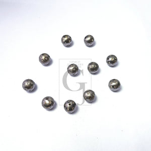 Pave Rosecut Diamond 925 Sterling Silver Handmade Pave Diamond Bead / Spacers Ball Design 6mm