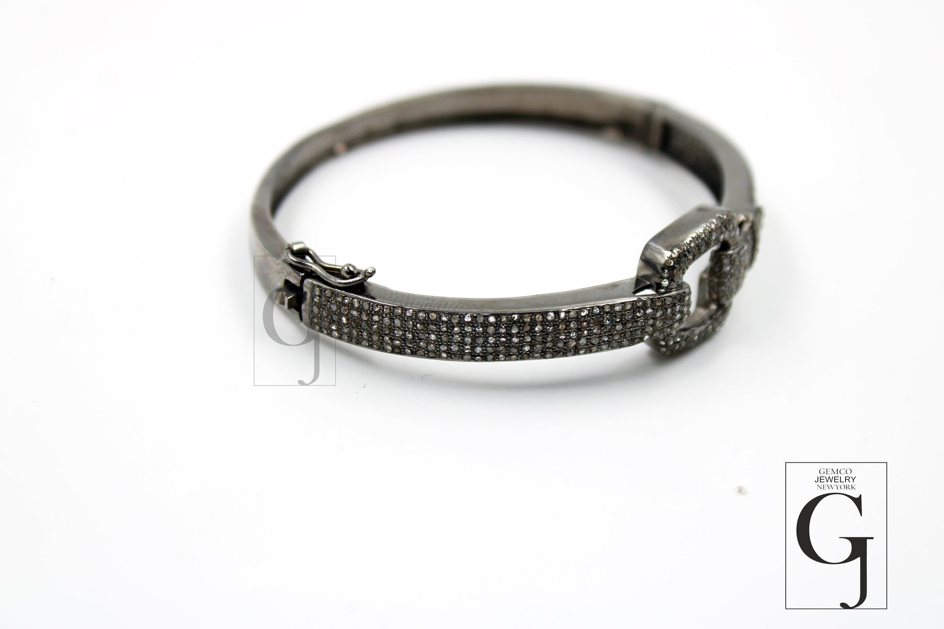 Very Beautiful Antique Look Bangle Bracelet Rosecut Pave Diamond Bangle Bracelet 925 Sterling Silver Handmade Finish Diamond Bangle Bracelet