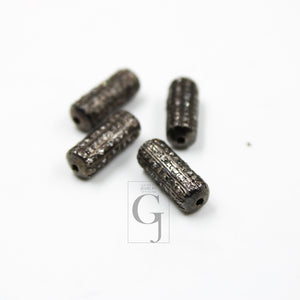 Pave Diamond Ball Bead / Spacers Design Pave Diamond 925 Sterling Silver Handmade Jewelry Diamond Jewelry Fine Jewelry Supplies