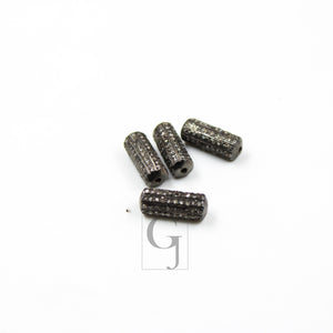 Pave Diamond Ball Bead / Spacers Design Pave Diamond 925 Sterling Silver Handmade Jewelry Diamond Jewelry Fine Jewelry Supplies