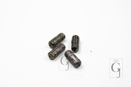 Pave Diamond Ball Bead / Spacers Design Pave Diamond 925 Sterling Silver Handmade Jewelry Diamond Jewelry Fine Jewelry Supplies