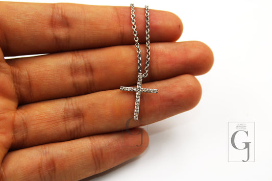 Very beautiful cross designer Rosecut pave diamond pendant 925 sterling silver handmade finish diamond charms necklace gift pendant