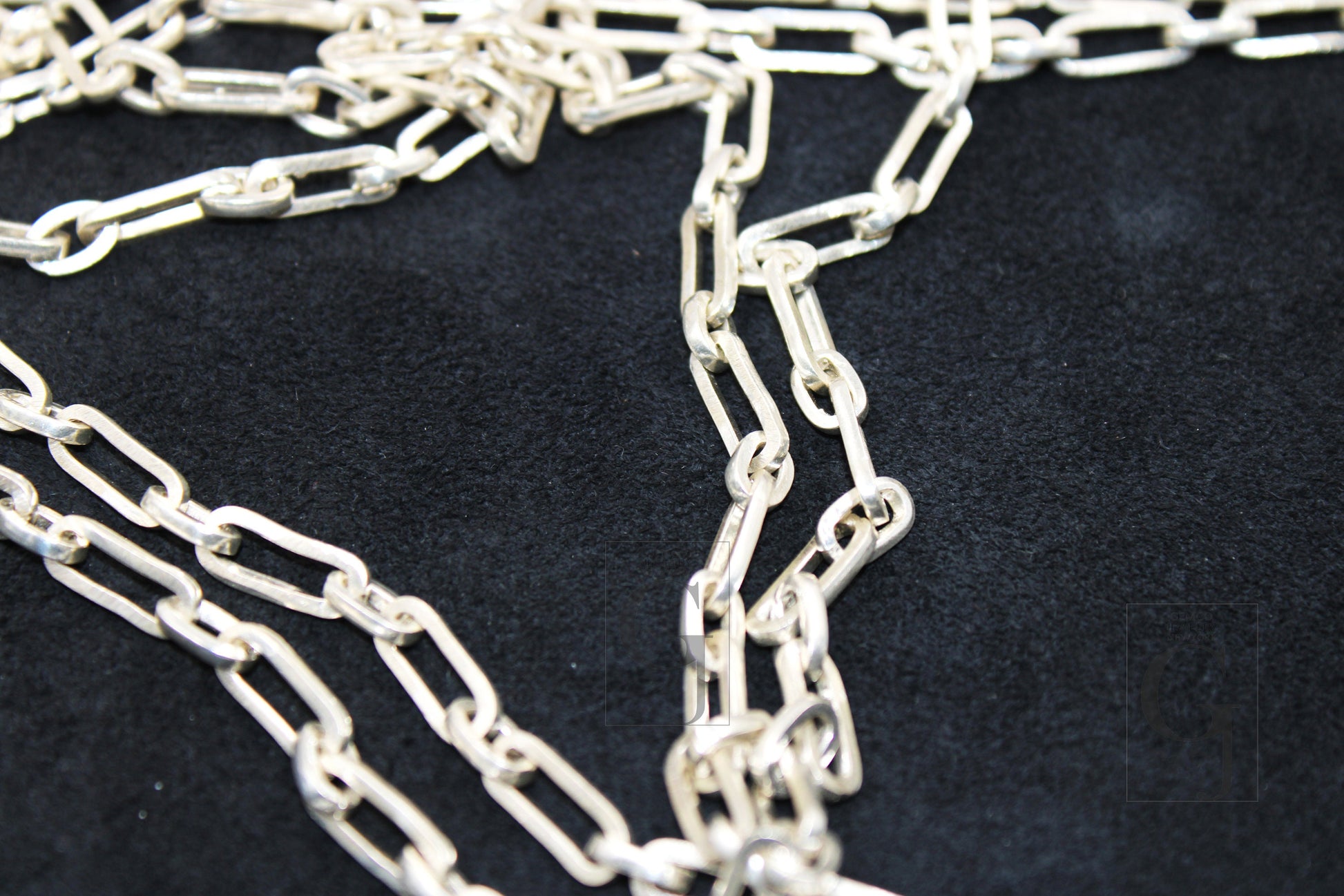 Paper Clip Chain , Vermail Gold , Silver White Link Chain 925 Sterling Silver Handmade Chains, Necklace Chains Jewelry Making Supplies