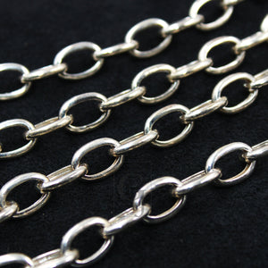 Fashionable Oxidize , Vermail gold , silver white link chain  925 sterling silver handmade chains,  necklace chains jewelry making supplies