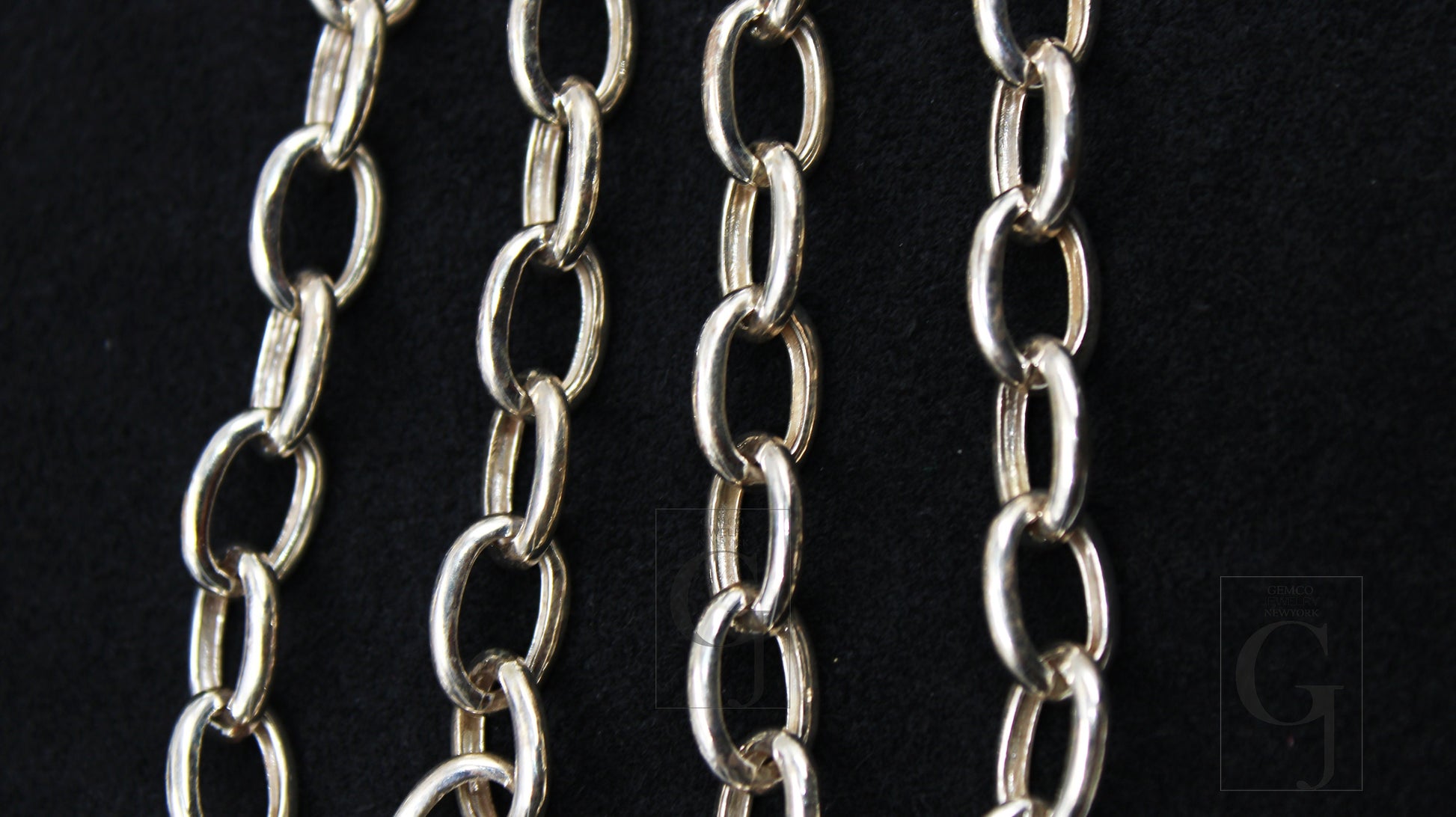 Fashionable Oxidize , Vermail gold , silver white link chain  925 sterling silver handmade chains,  necklace chains jewelry making supplies