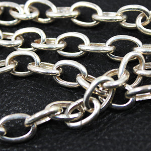 Fashionable Oxidize , Vermail gold , silver white link chain  925 sterling silver handmade chains,  necklace chains jewelry making supplies