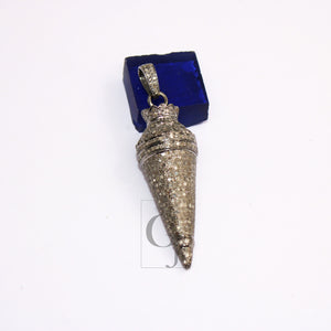 Antique Look Buddha Pendant Designer Rosecut Pave Diamond Pendant 925 Sterling Silver Handmade Finish Diamond Charms Necklace Pendant
