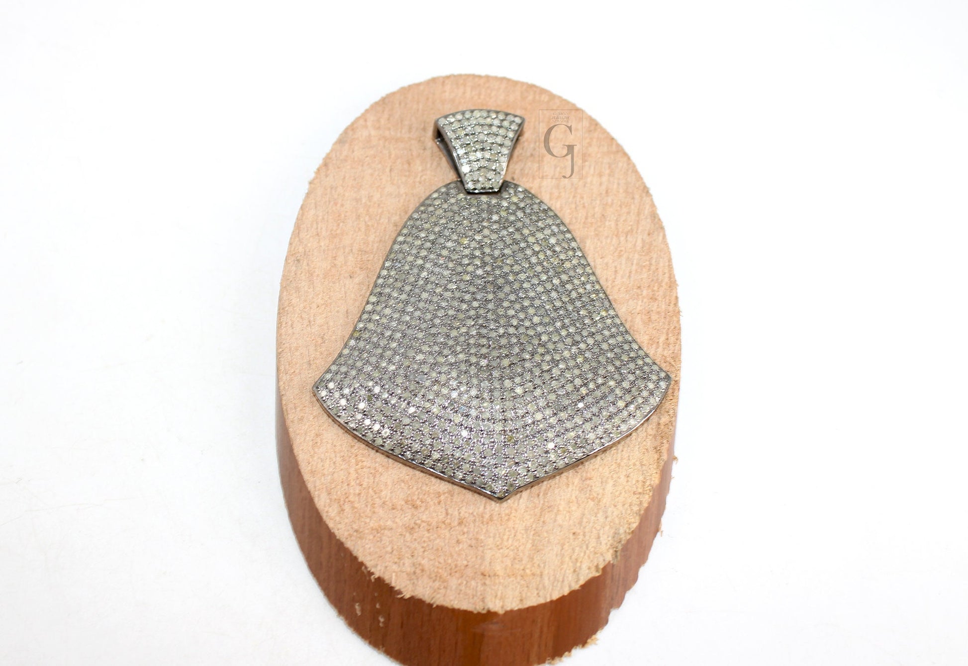 Beautiful Designer Brilliant Cut Diamond Pave Diamond Pendant Sterling 925 Silver Handmade Finish Diamond Charm Necklace Pendant Jewelry