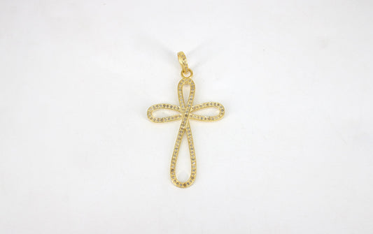 Pave diamond rosecut pendant 925 sterling silver pendant handmade diamond pendant beautiful cross shaped gold / black diamond pendant charm