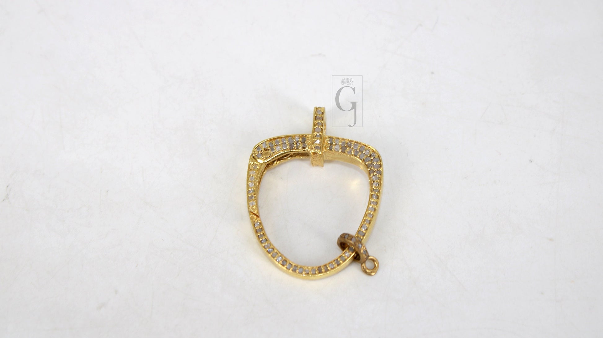 Pave Diamond Clasp,Lobster Clasp ,925 Sterling Silver Handmade Clasp , Diamond Clasp With Matching Jump Ring,Rose Cut Diamond Clasp.