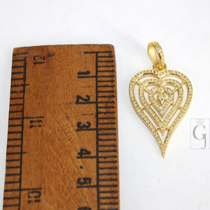 Latest designer diamond heart pendant Rosecut pave diamond pendant 925 sterling silver handmade finish diamond charms necklace pendant