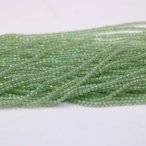 5 Strands Green Aventurine Stone Faceted Rondelle And Stone Beads Faceted Roundel, Rondel Beads Jewelry Making Supplies 2.5-3mm 13 inch Long