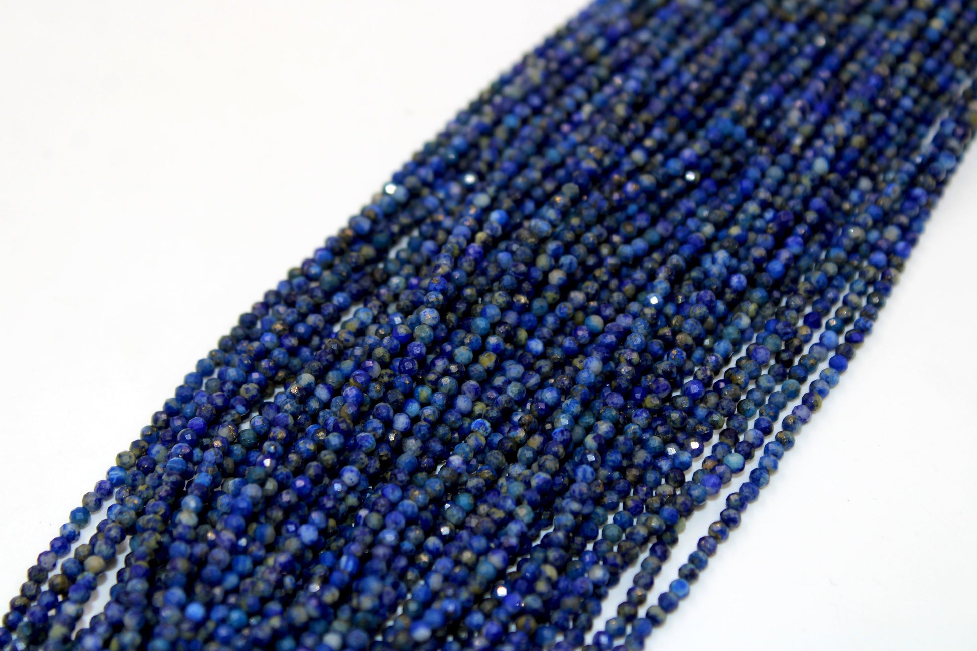5 Strands Lapis Lazuli Rondelles,Faceted Roundel Beads, Gemstone Beads, Rondel Beads, Jewelry Making Supplies 2.5 mm-3.00mm