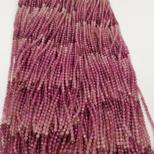 5 Strands Multi Shaded Tourmaline Rondelles, Faceted Beads, Pink Gemstone Beads, Jewelry Making Supplies 13 inch,Designer Supplies Bead