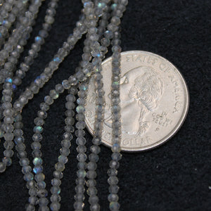 5 strands Labradorite Balls, Faceted Balls Beads,Gemstone Beads,Jewelry Making Supplies 2mm -3mm 13 inch Long ,Beads Making For Jewelery