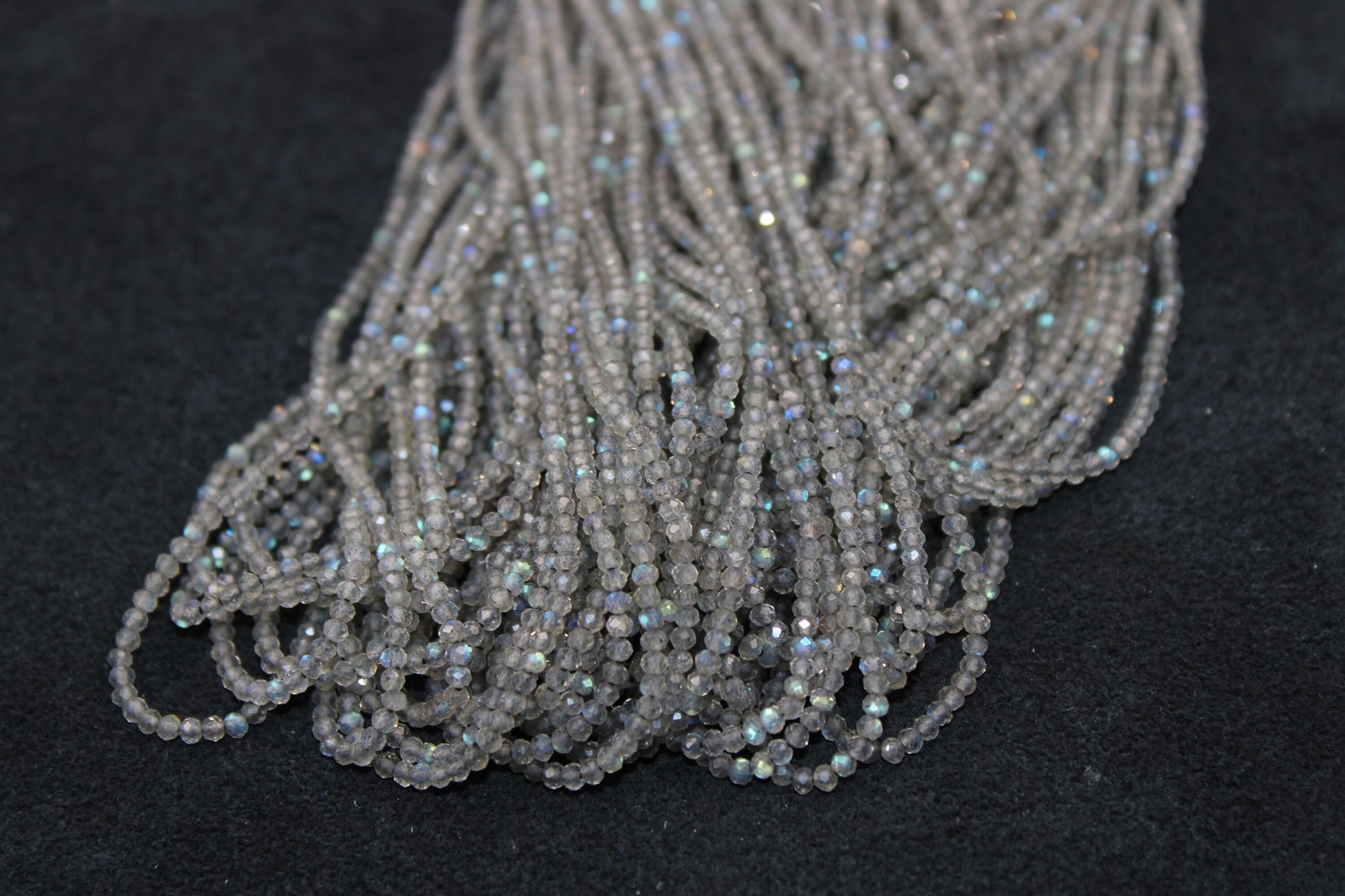 5 strands Labradorite Balls, Faceted Balls Beads,Gemstone Beads,Jewelry Making Supplies 2mm -3mm 13 inch Long ,Beads Making For Jewelery
