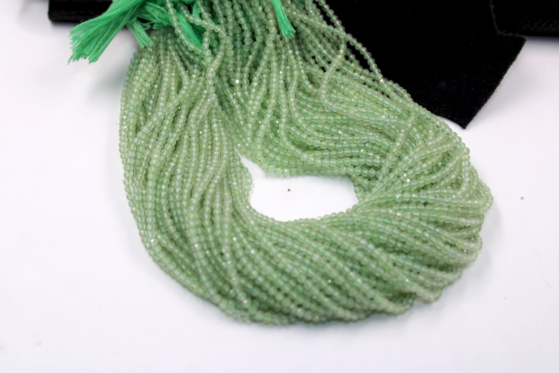 5 Strands Green Aventurine Stone Faceted Rondelle And Stone Beads Faceted Roundel, Rondel Beads Jewelry Making Supplies 2.5-3mm 13 inch Long