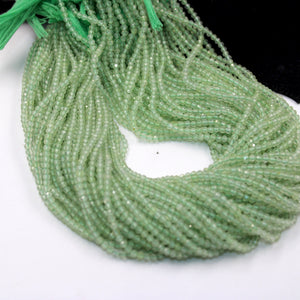 5 Strands Green Aventurine Stone Faceted Rondelle And Stone Beads Faceted Roundel, Rondel Beads Jewelry Making Supplies 2.5-3mm 13 inch Long