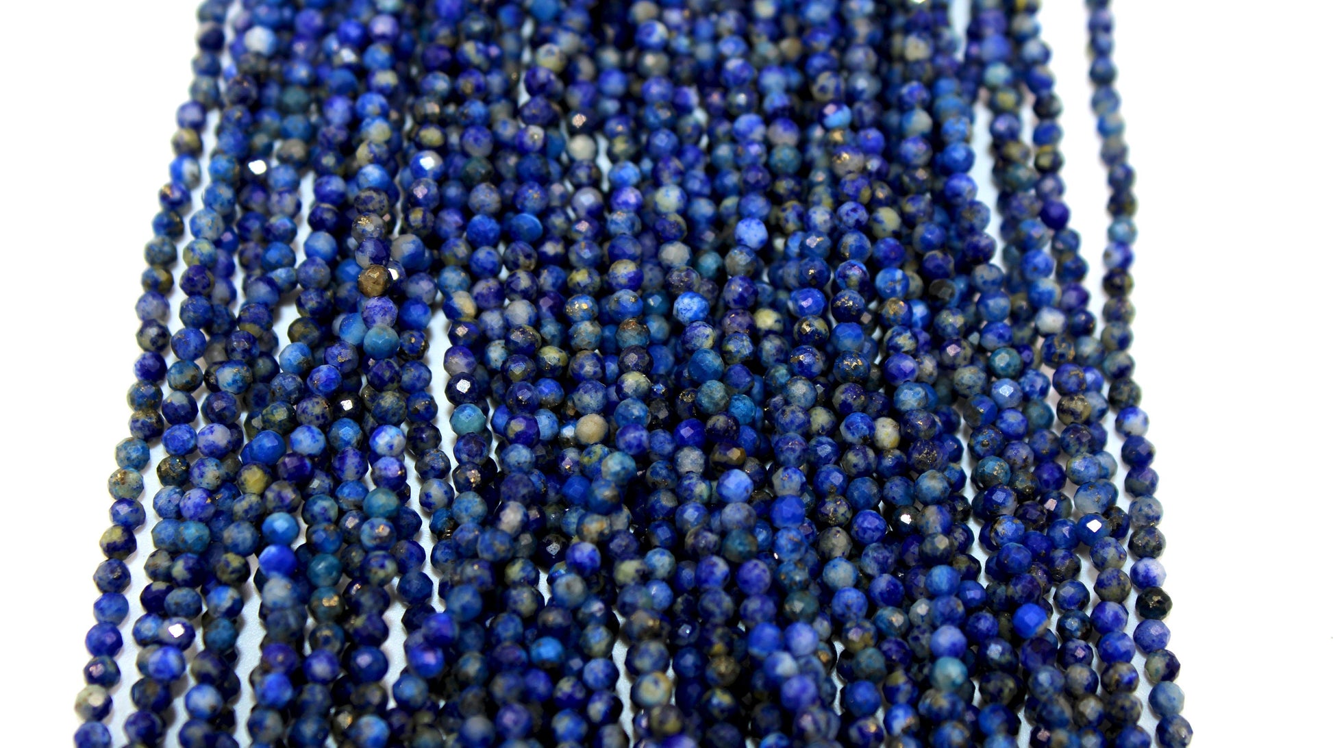 5 Strands Lapis Lazuli Rondelles,Faceted Roundel Beads, Gemstone Beads, Rondel Beads, Jewelry Making Supplies 2.5 mm-3.00mm
