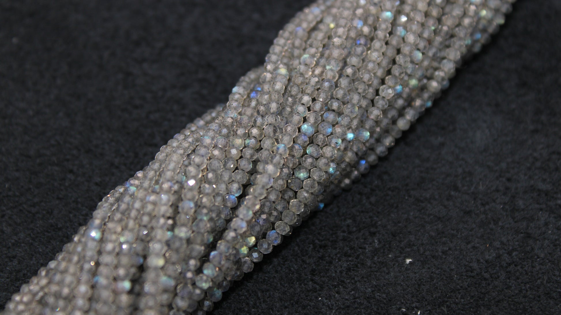 5 strands Labradorite Balls, Faceted Balls Beads,Gemstone Beads,Jewelry Making Supplies 2mm -3mm 13 inch Long ,Beads Making For Jewelery