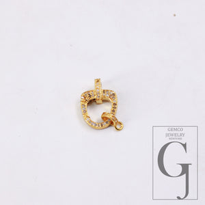 1pc Pave Diamond Clasp,Lobster Clasp ,925 Sterling Silver Handmade Clasp , Diamond Clasp With Matching Jump Ring,Rose Cut Diamond Clasp.